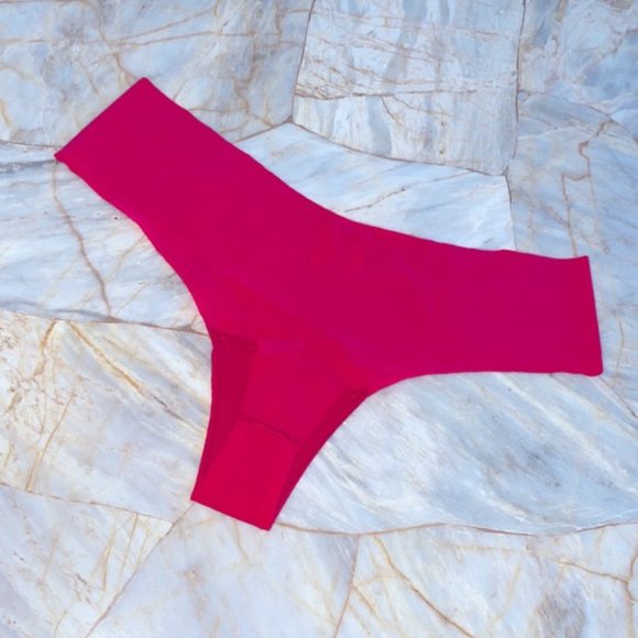 VS PINK ILLUSIONS Smooth Edge Panty No Show Thong Small - Picture 6 of 6